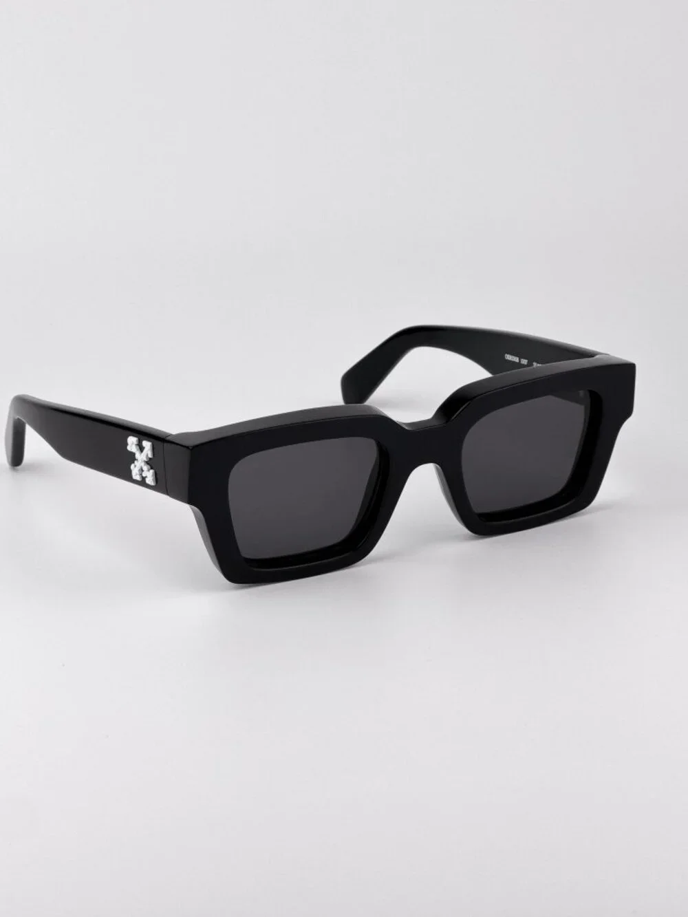 OFF-WHITE OERI008 VIRGIL 1007 BLACK SQUARE DARK GREY SUNGLASSES